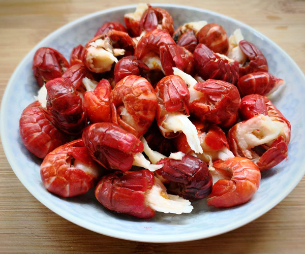 Frozen crayfish tails